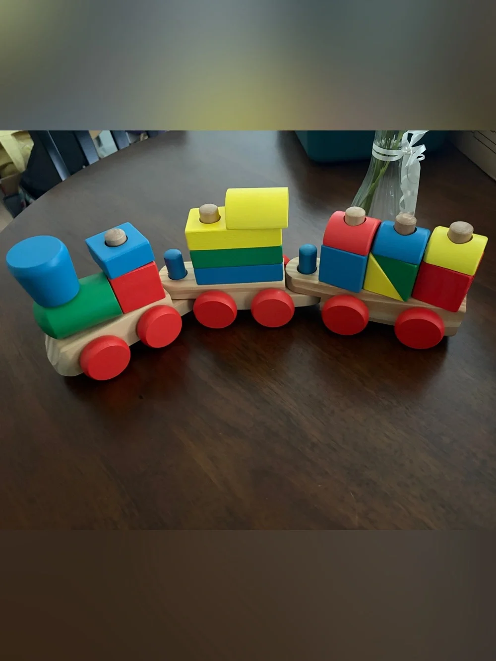 Melissa and Doug Wooden Train Set